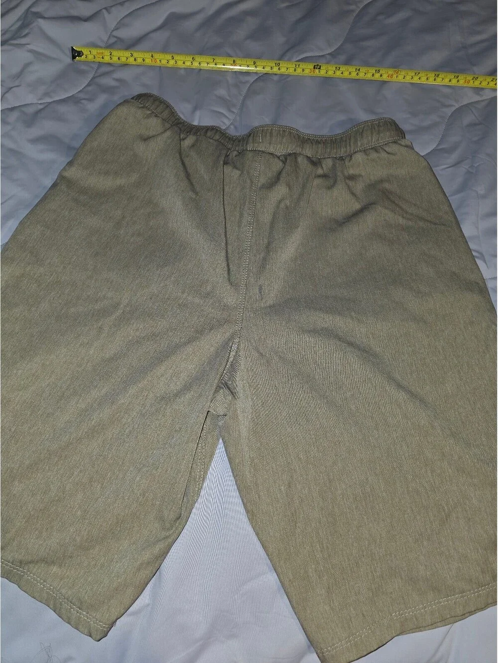 Hurley Mens Size 18/20 Swim Trunks Tan Neutral Board Shorts Summer Swimsuit #091